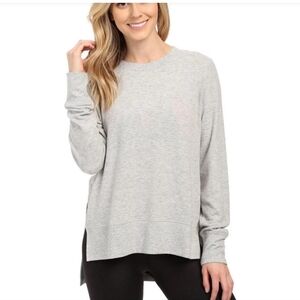 Alo Yoga Glimpse Sweater Light Grey Sz Medium